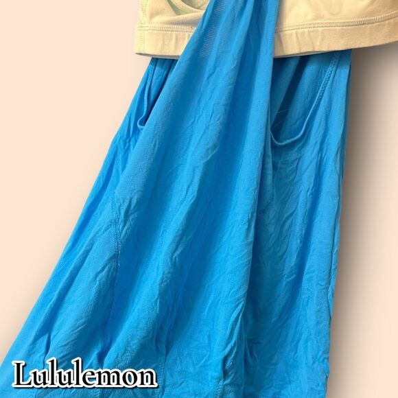 Lululemon Built-In Bra Racerback Tank Top – Size 6 – Blue/Light Aqua - Picture 8 of 8